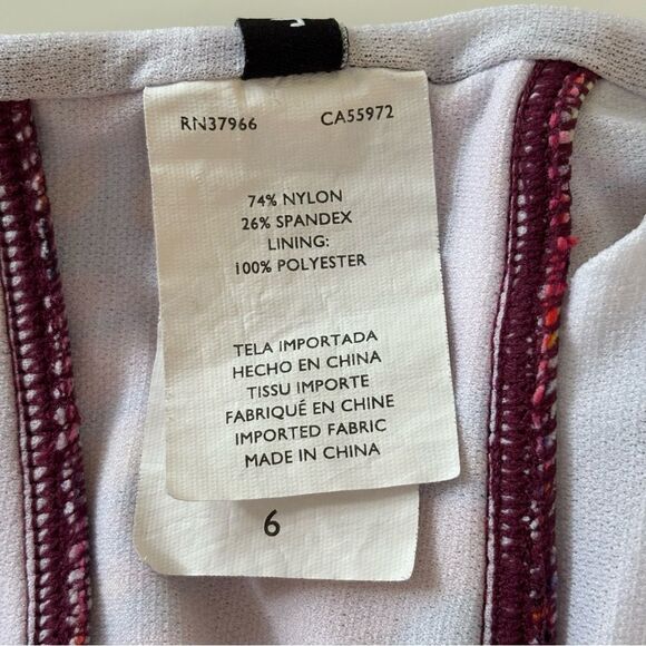 Jantzen Pink and Orange One Piece Swim - Picture 6 of 7